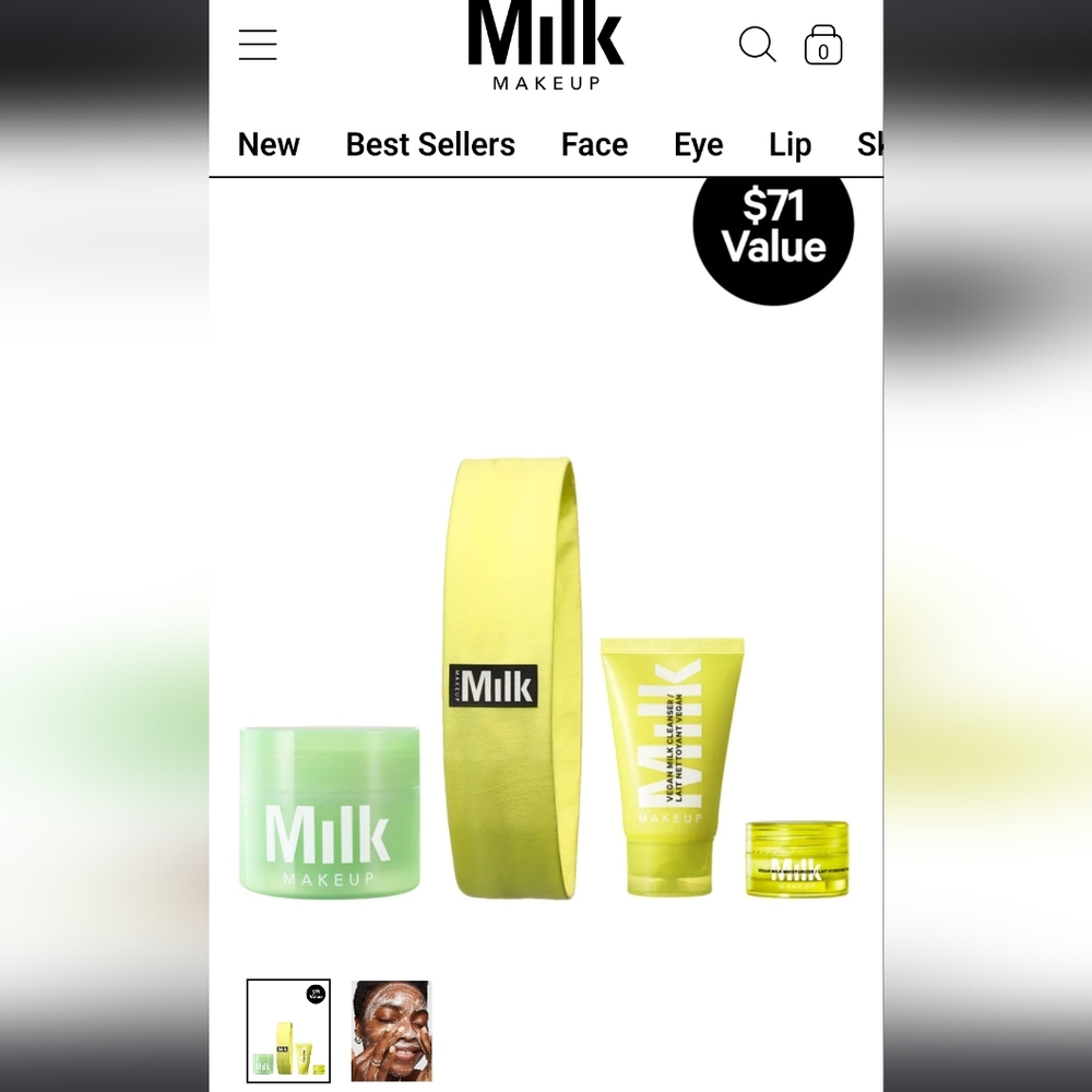 New never opened Milk Makeup cleanser set